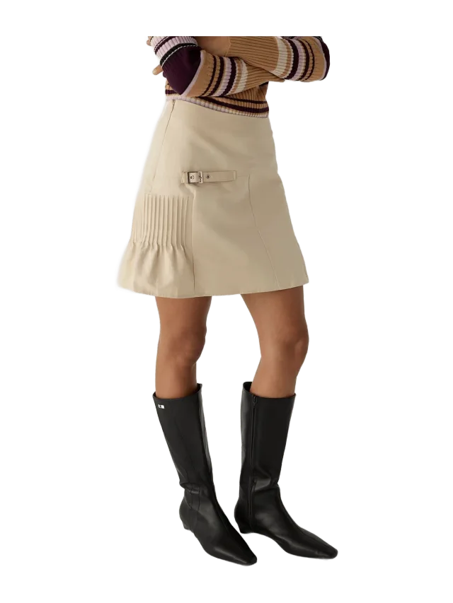 Laagam Solace Ecru Short Skirt