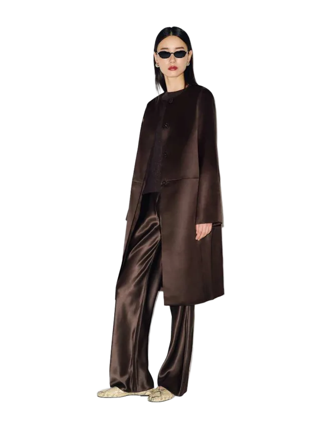 Reformation Stella Satin Coat