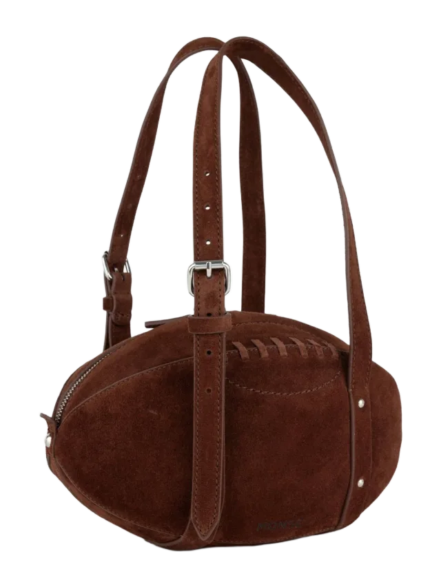 Monse Suede Football Bag