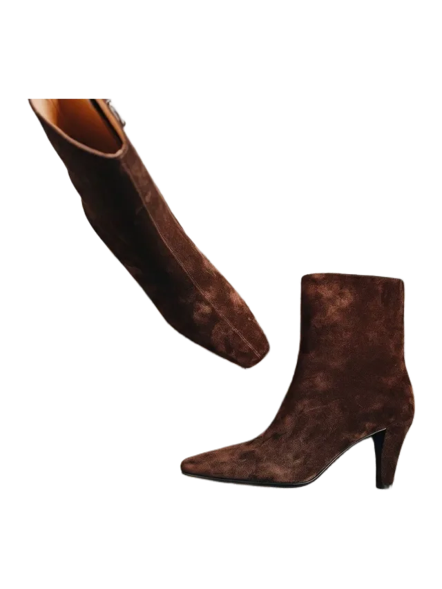 Suede Point Booties