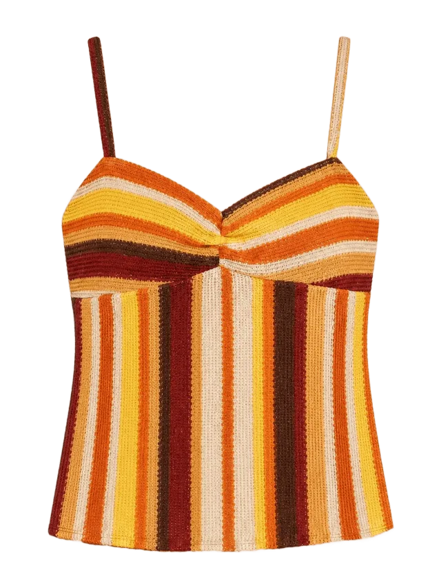 Carmen Says Sunlight Striped Knit Top