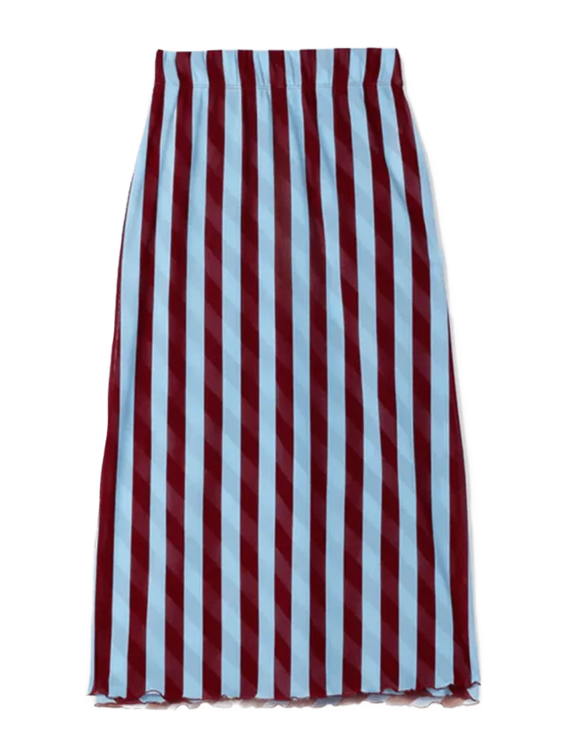 Simonett Sunnei - Printed Tulle Skirt - Celestial Stripe