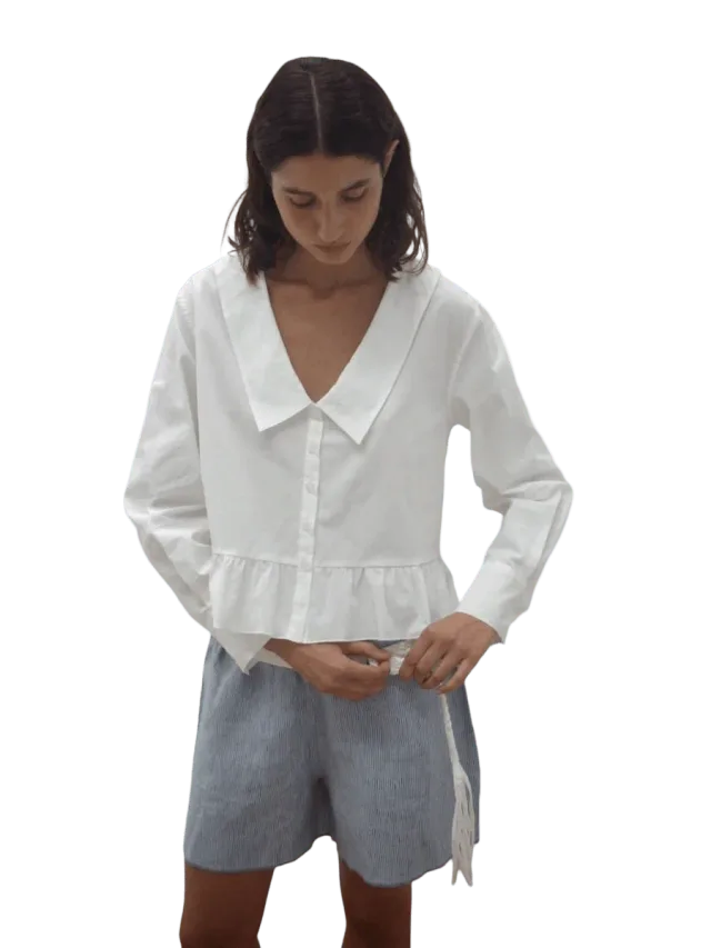 Deiji Studios Sweep Shirt - White