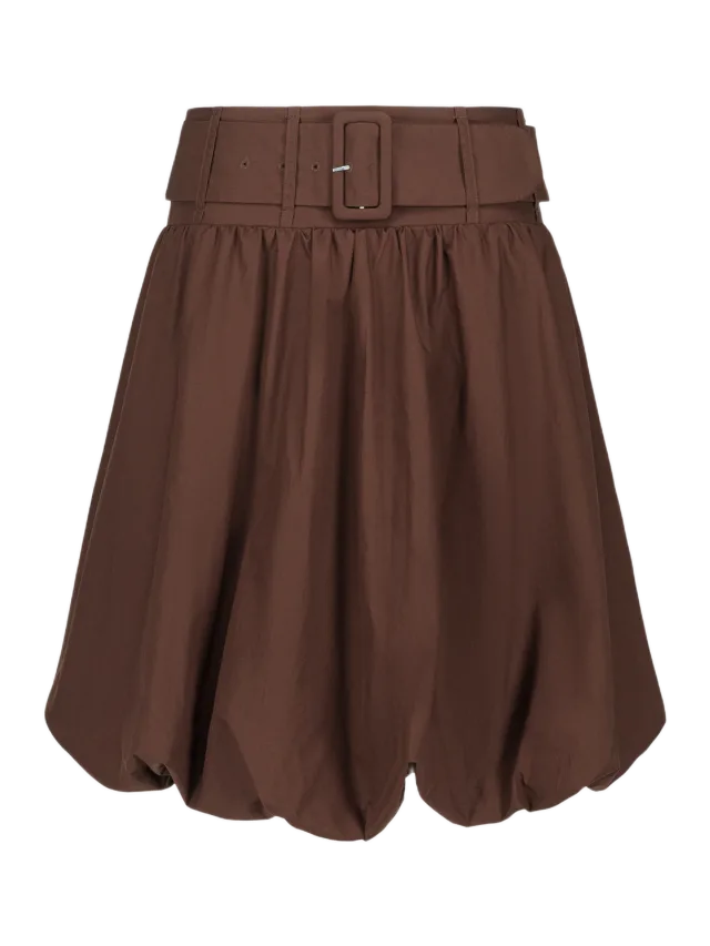 Saemdi TATUM BELTED BUBBLE HEM SKIRT
