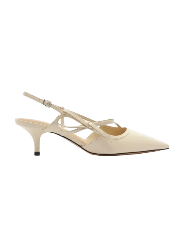 Arezzo Tessa Mid Stiletto Leather Pump