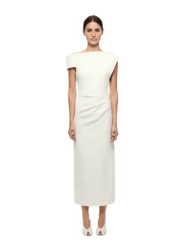 Misha THE BLAIR CREPE MIDI DRESS