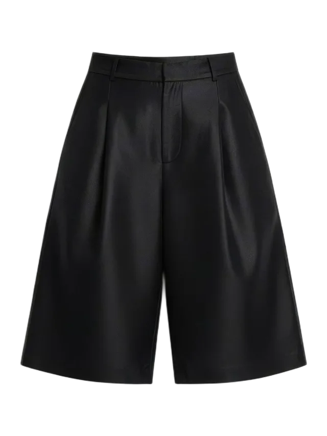 Alas Silk The Botanist’s Shorts in Black