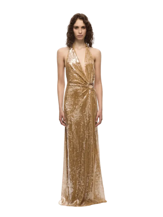 Misha The Devon Cupro Maxi Dress