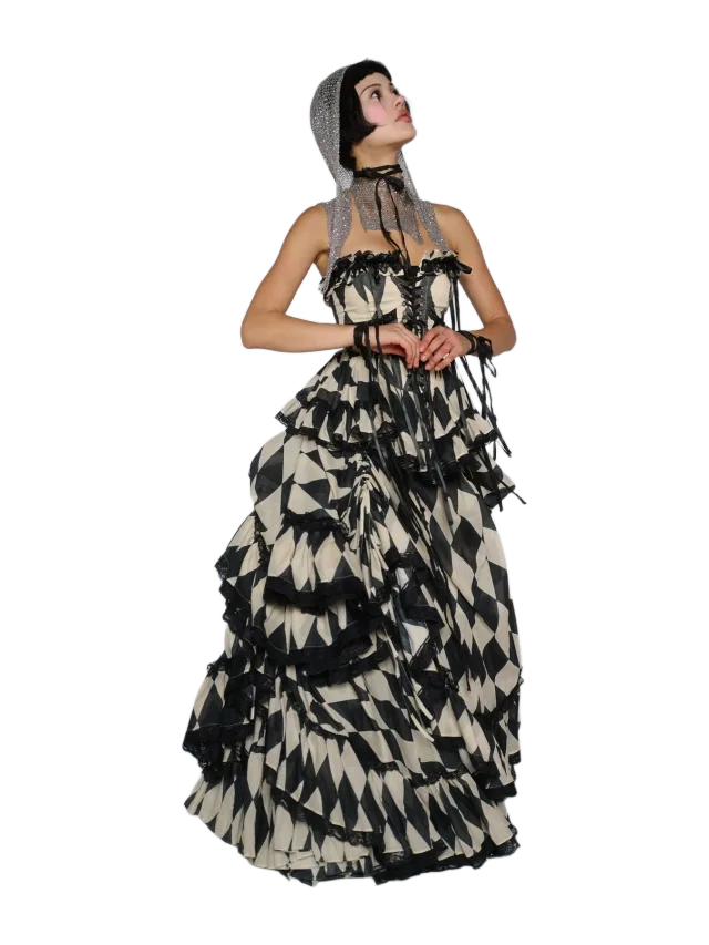 Selkie The Harlequin Equestrian Skirt