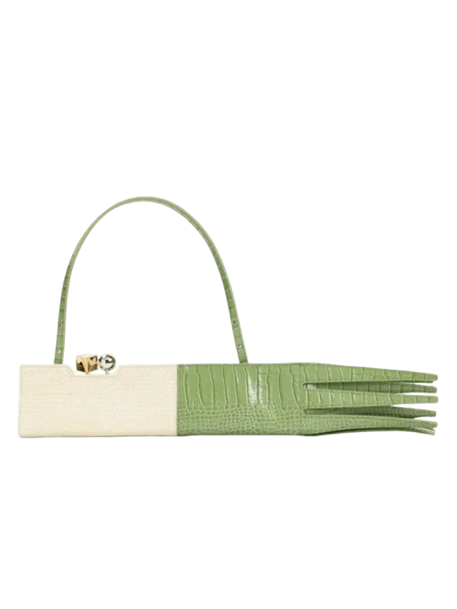 Jacquemus The Poireau Embossed Clutch Bag
