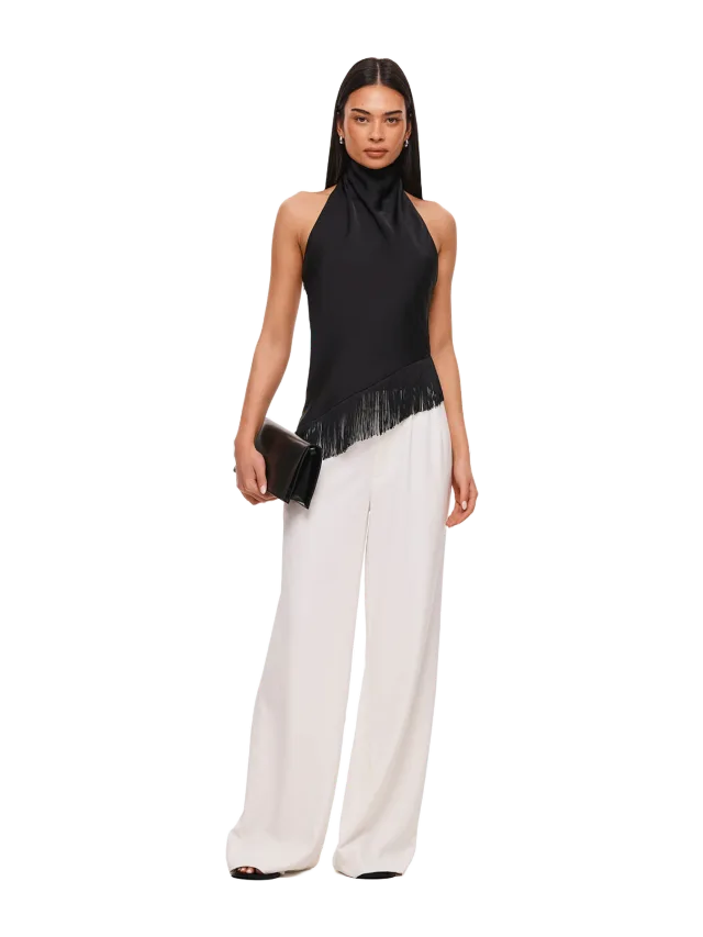 Nakedvice The Rio Black Fringe Top