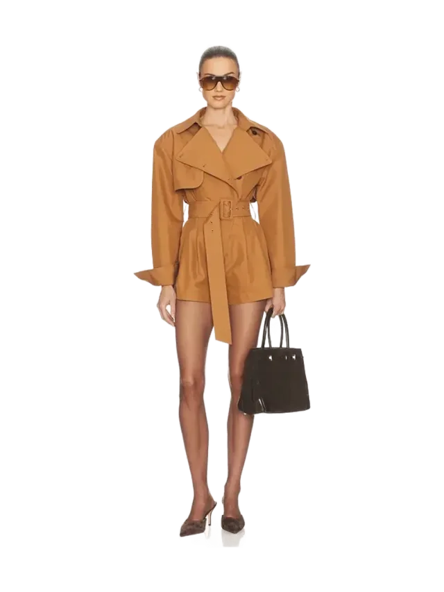 Helsa The Short Trench Jumpsuit