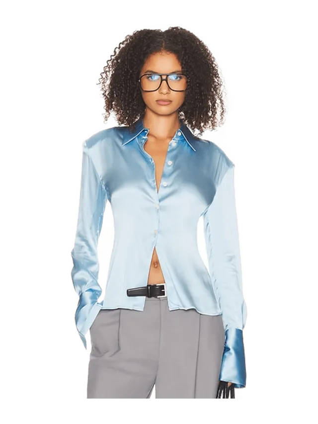 Helsa The Silk Charmeuse Shirt
