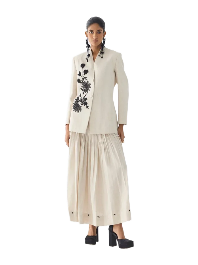 Studio Rigu Tiger Lily Linen Blazer & Skirt