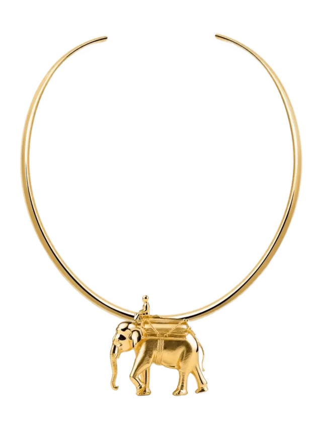 MISHO Torque Necklace with Elephant