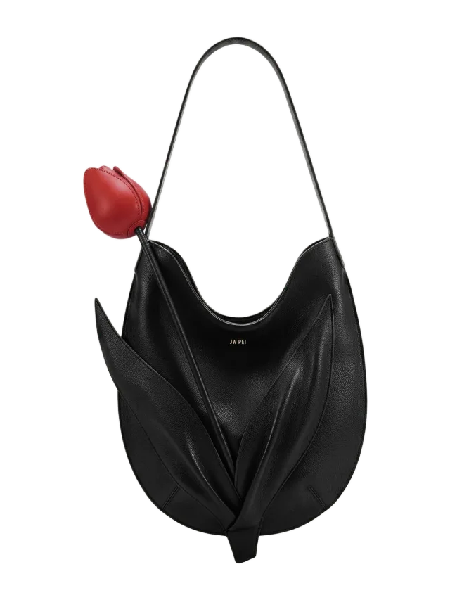 JW Pei Tulip Shape Shoulder Bag - Black