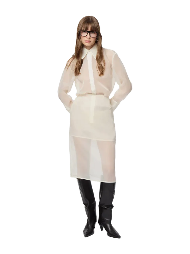 Apparis Tyra Organza Midi Skirt