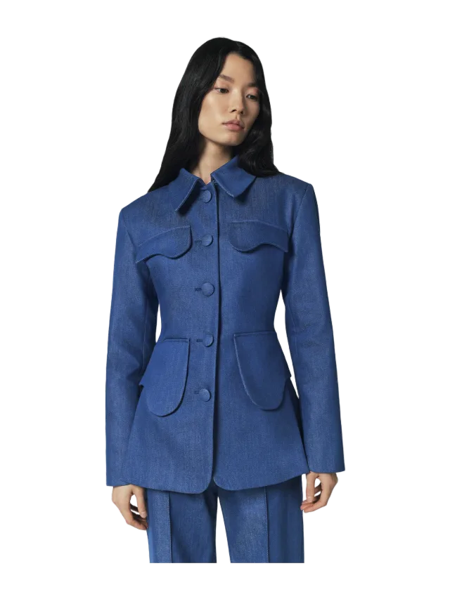 DESTREE Utility denim suit jacket - Blue