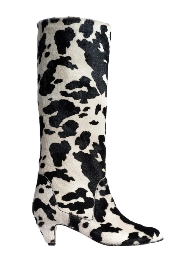 Anonymous Copenhagen Valle 50 stiletto Calf hair Holstein cow