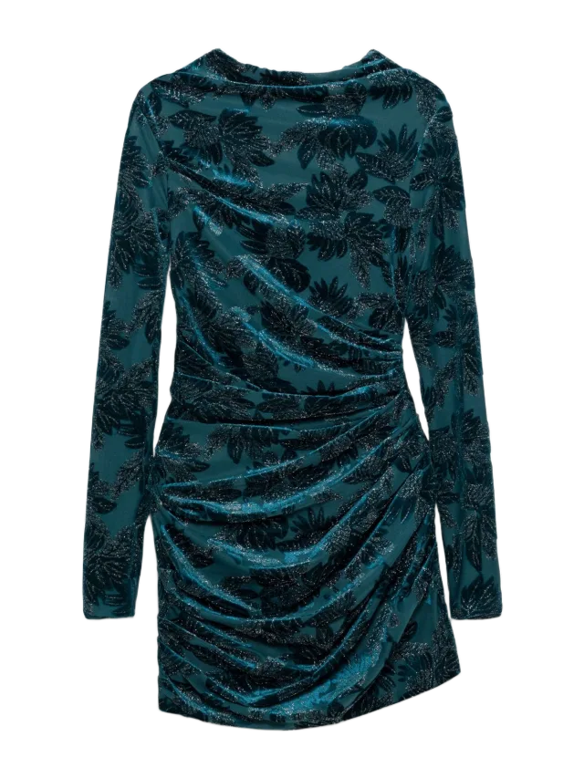 SIMKHAI Vallyn Floral Velvet Mini Dress