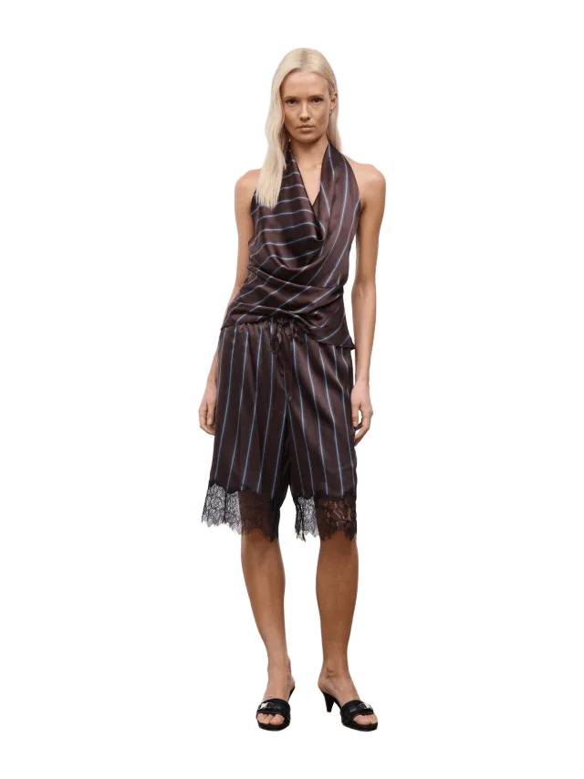 Staud VERANO SILK SHORT | REDONDO STRIPE