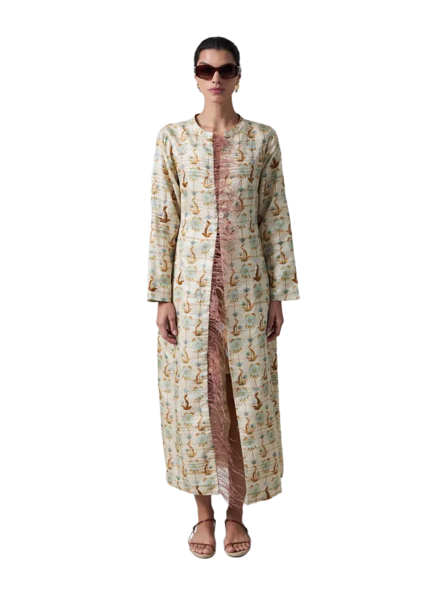 Chan Luu Vienna Lightweight Coat Chrysanthemum