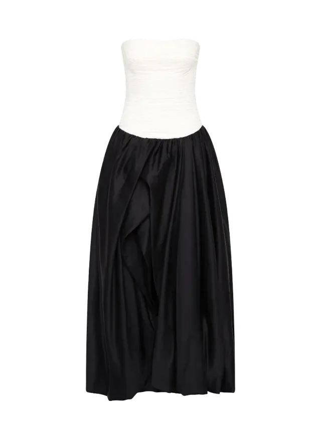 Aje Violette Bubble Hem Maxi Dress