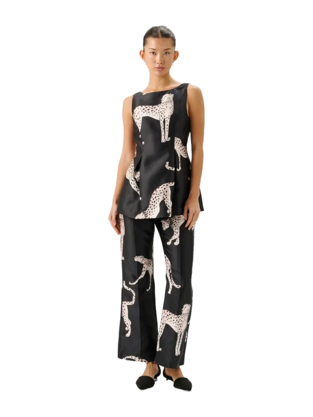 Roame Vixon Pant Cheetah Royale Black
