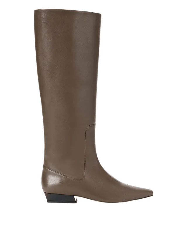 Staud WALLY FLAT BOOT | TRUFFLE