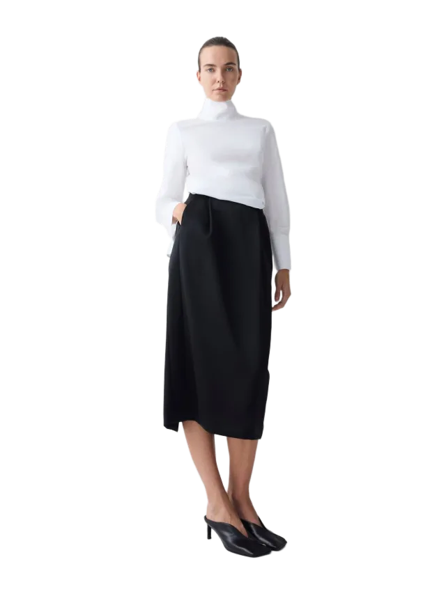 Bianca Spender WHITE COTTON SHIRTING BYSTANDER TOP