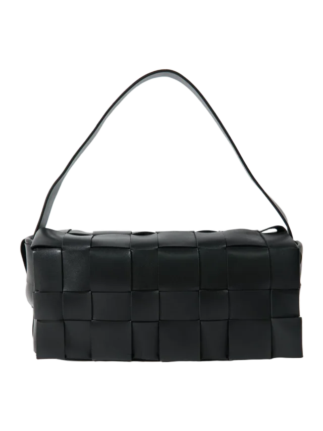 St. Agni Woven Envelope Slim Tote - Black