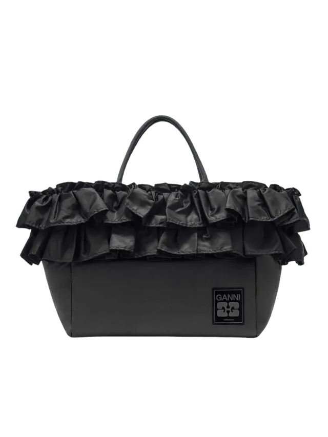 GANNI XXL Ruffle Tote