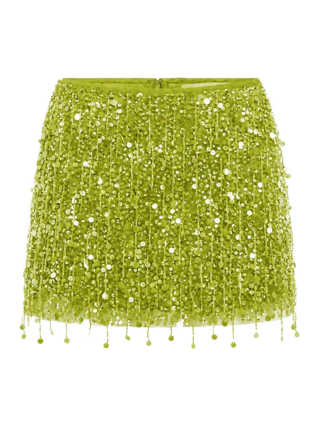 Asta Resort Yasmin Hand Beaded Mini Skirt