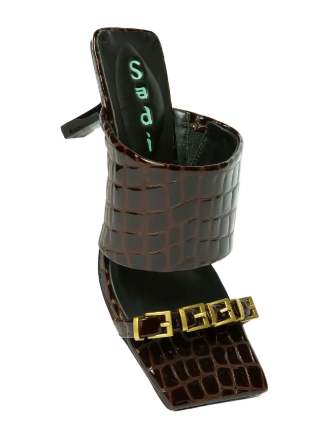 Sadi Studios Yoomii Brown Croc
