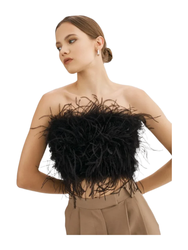 Lamarque Zaina Feather Bustier