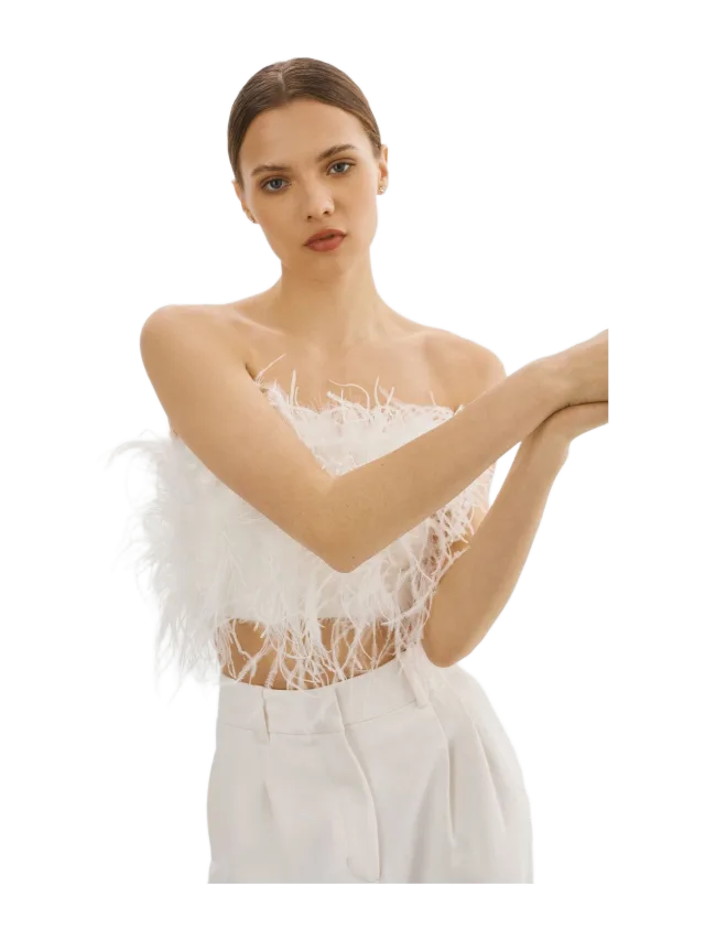 Lamarque Zaina Feather Bustier
