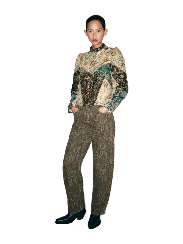 Zara ZW COLLECTION JACQUARD JACKET