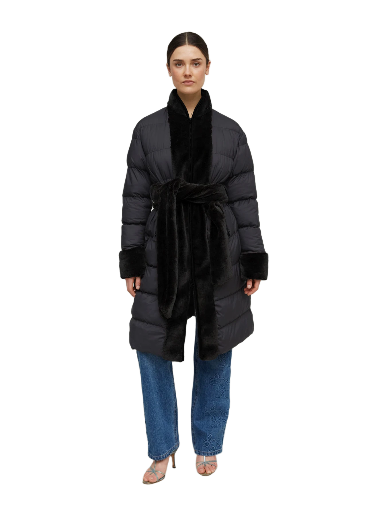 OpéraSPORT Ambra Long Puffer Coat - Black