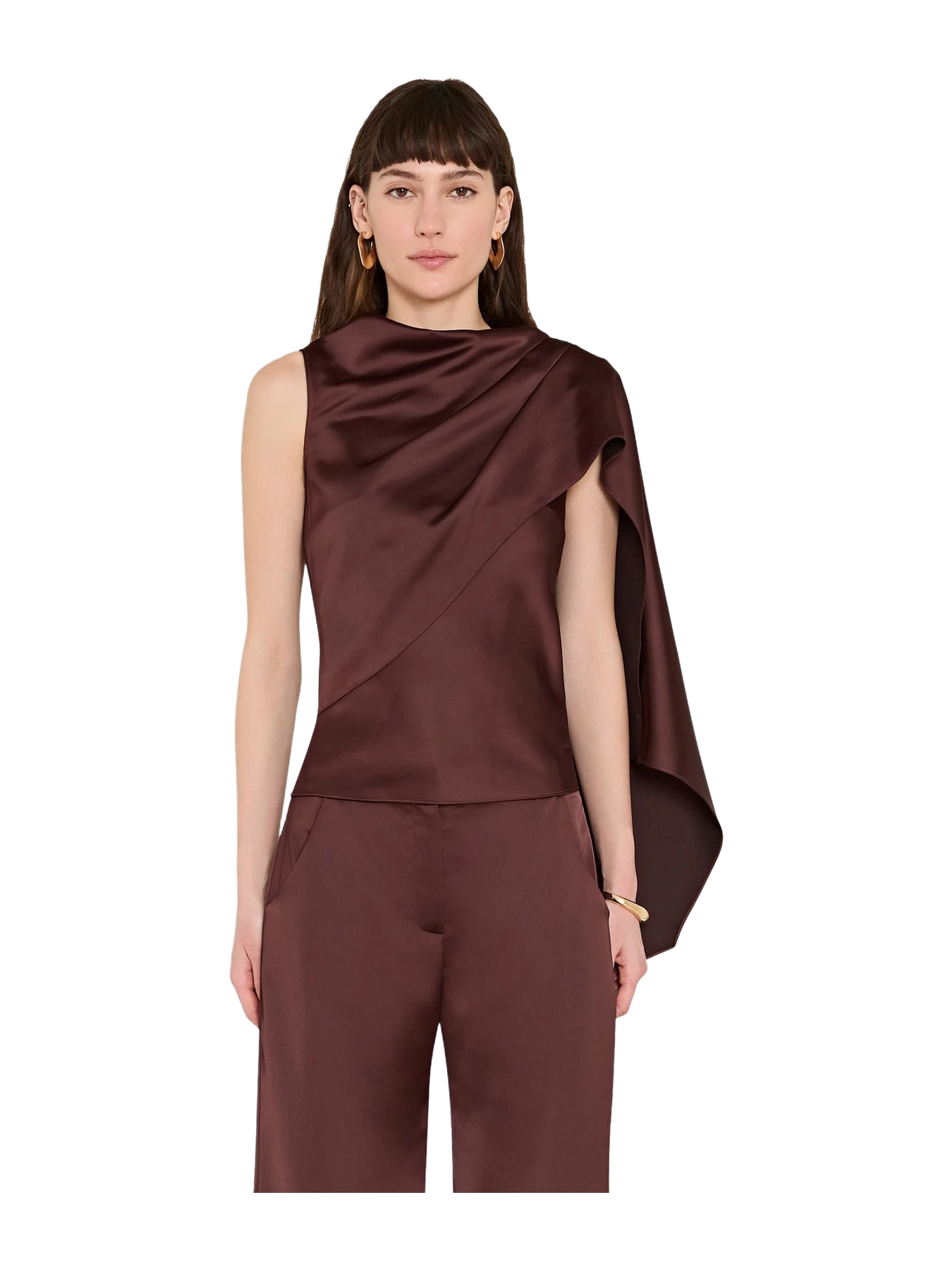 Amanda Uprichard Artemis Top In Charmeuse