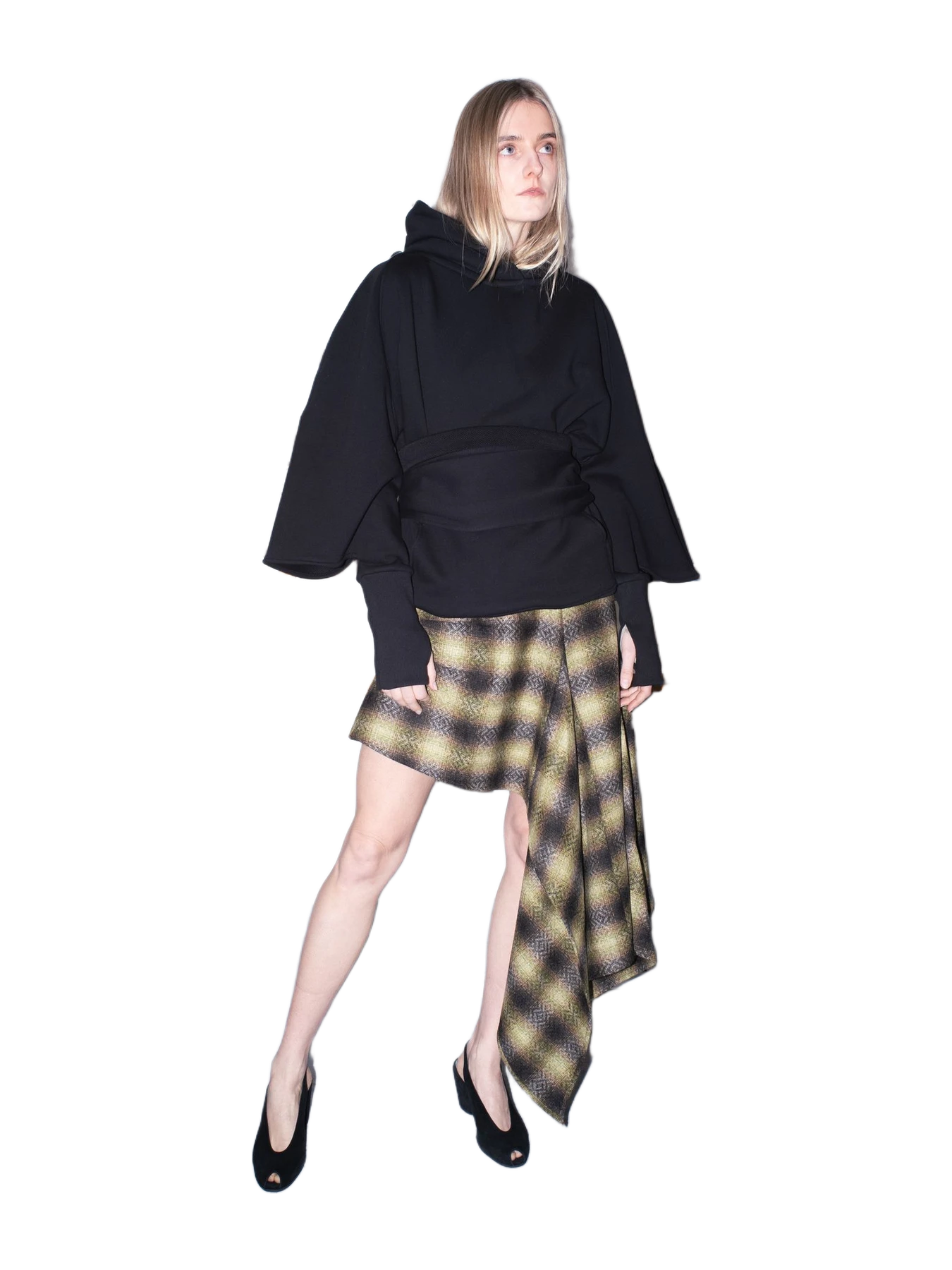 Preges Assymetric Wool Skirt