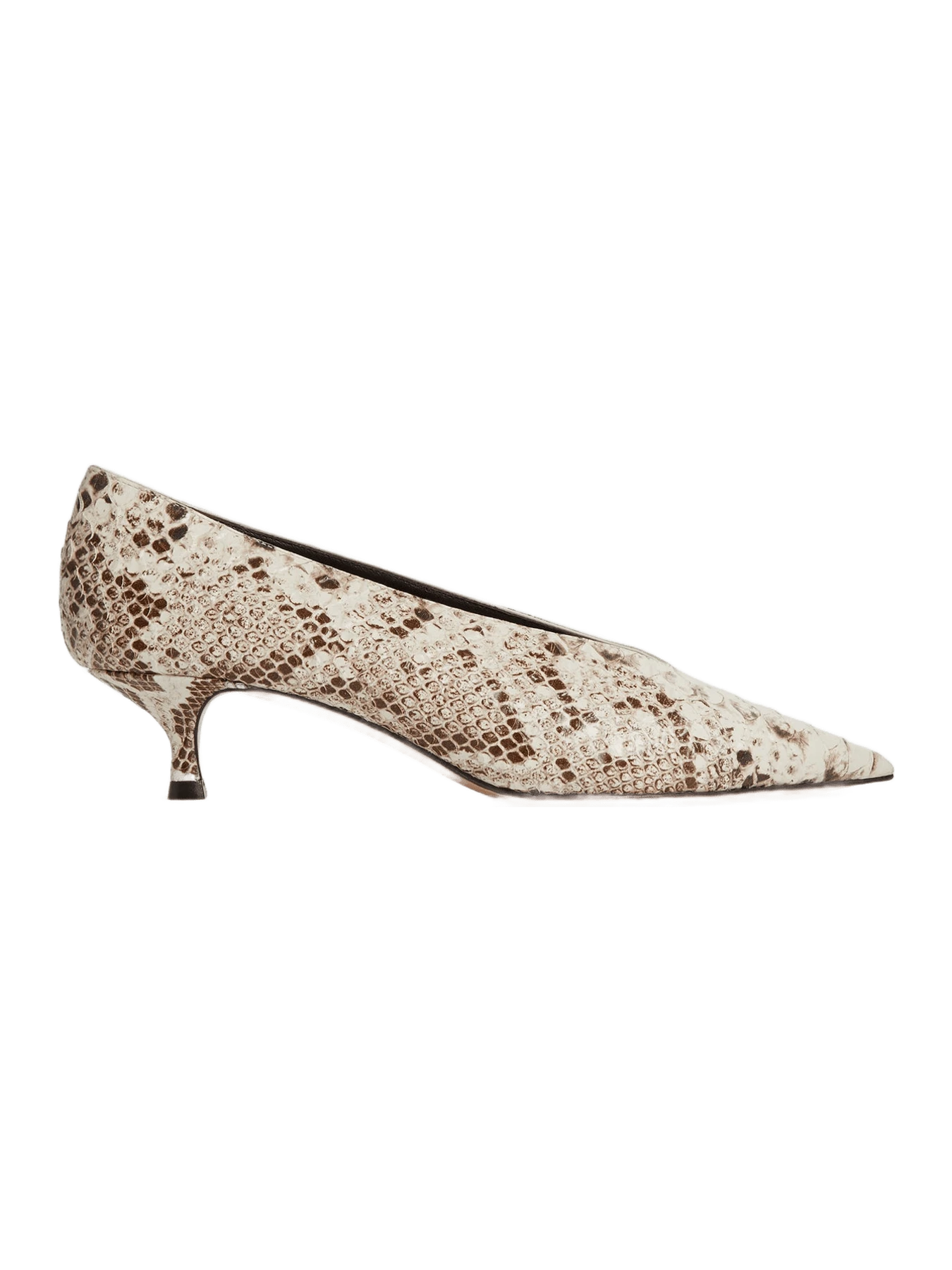 Le Monde Béryl Babouche Kitten / Roccia Leather Snake Effect