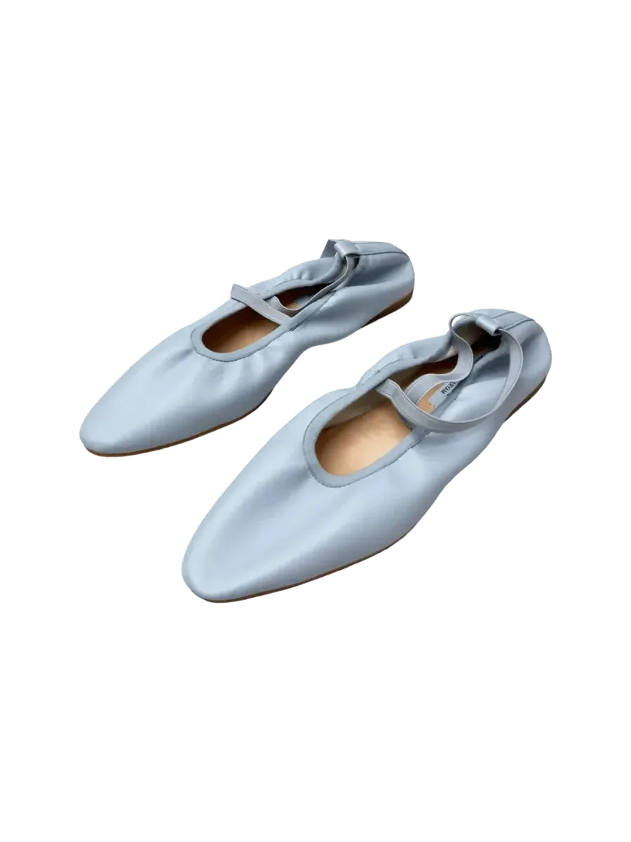 Simonett Baby Blue Ballerina Flats