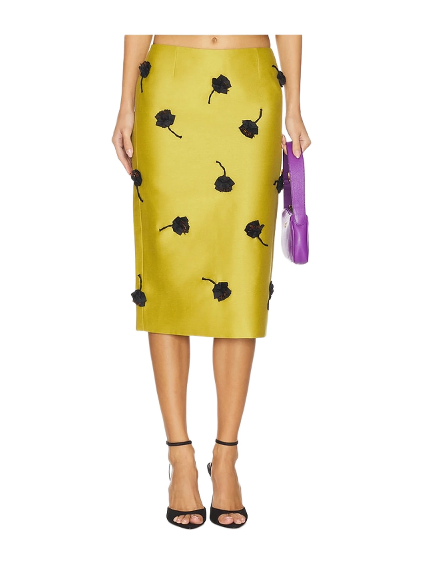 Shushu/Tong Back Slit Straight Skirt