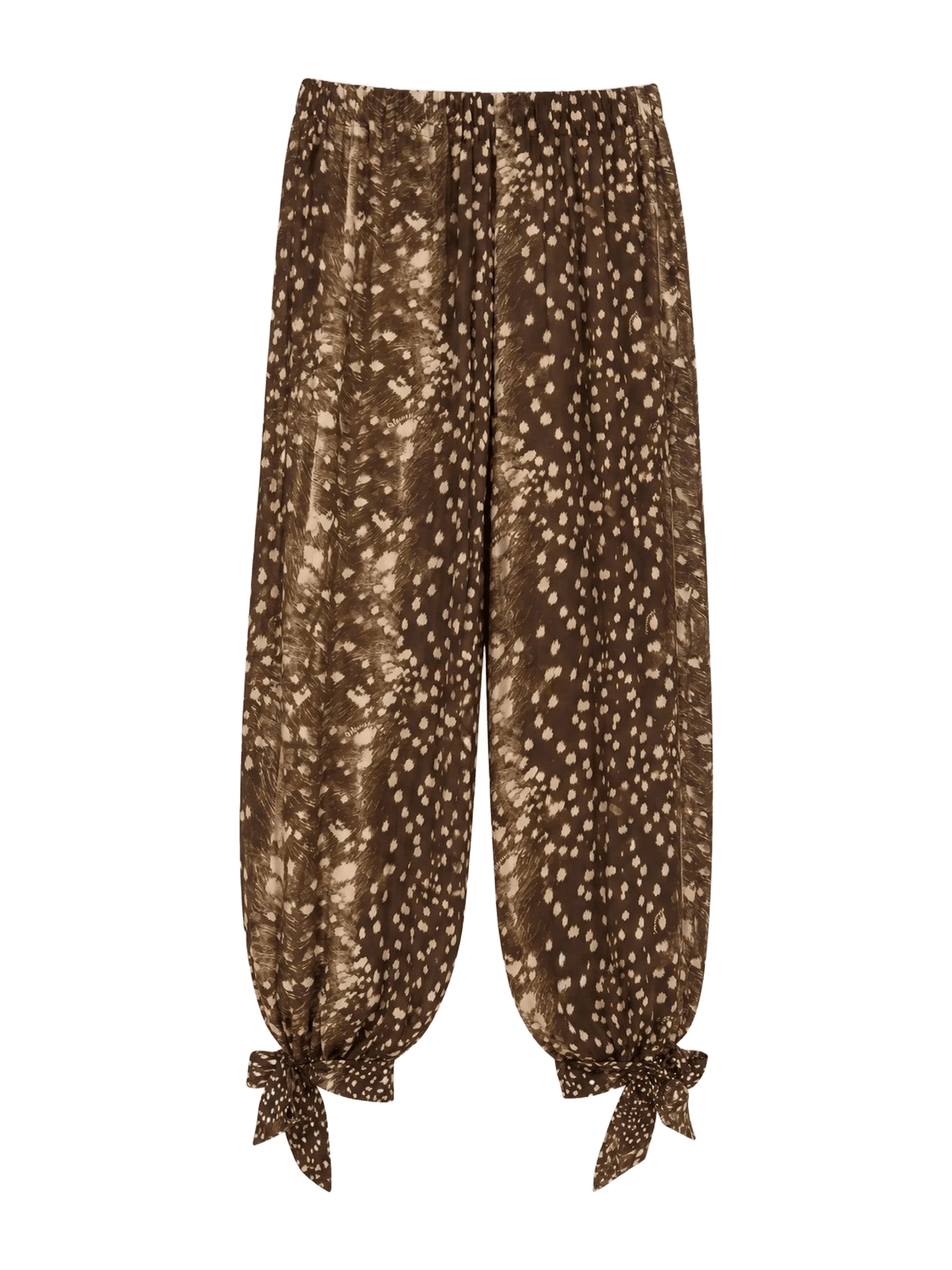 Carmen Says Bambi Noir Animal Print Balloon Pants