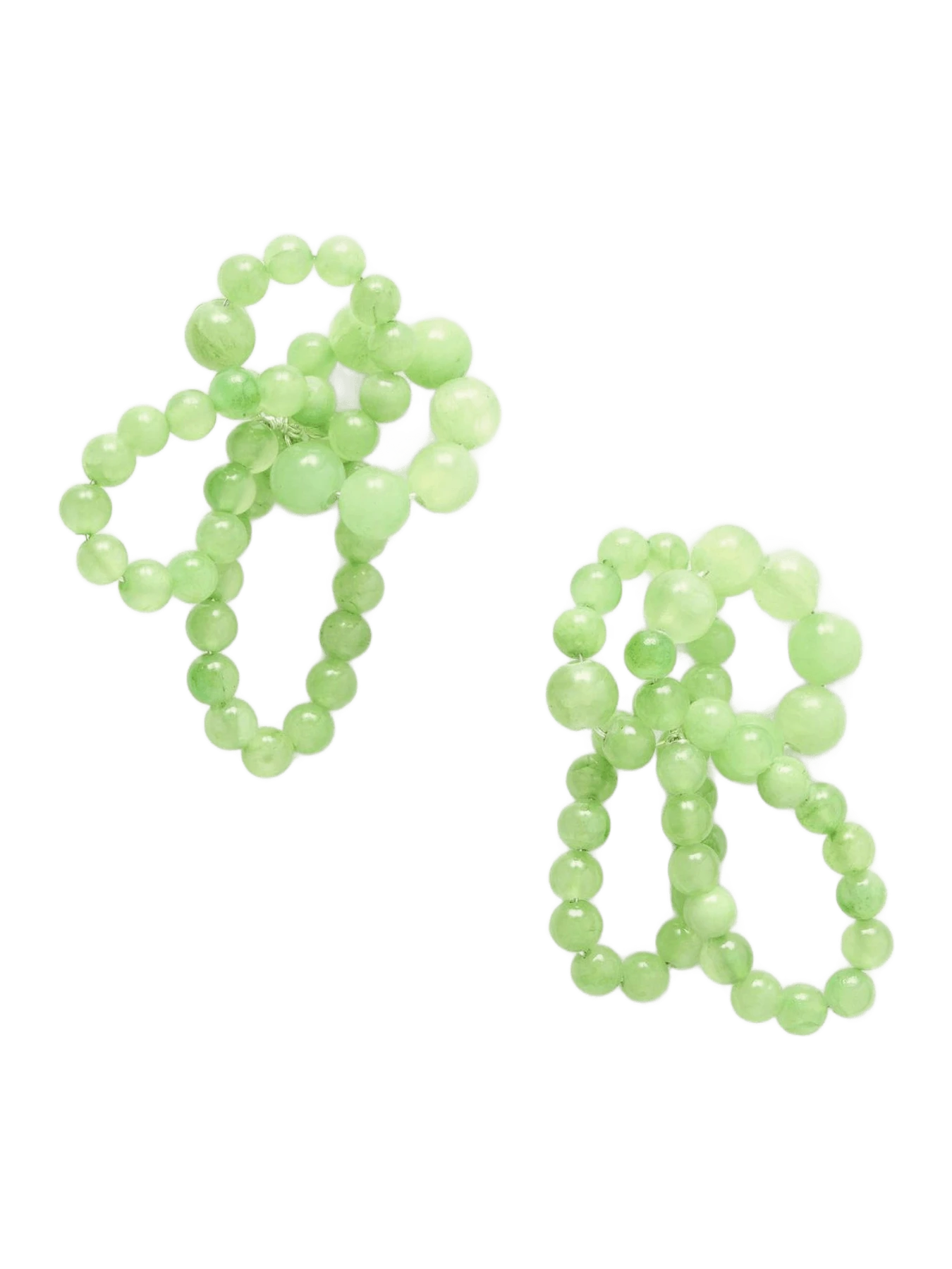 Completedworks Beaded calcite earrings - green - One Size