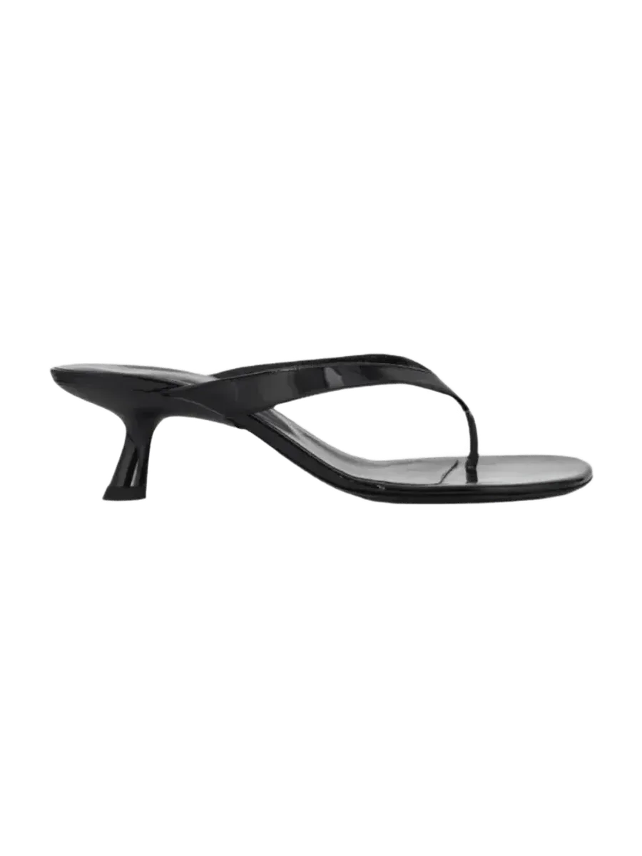 Simon Miller Beep Thong In Black Patent