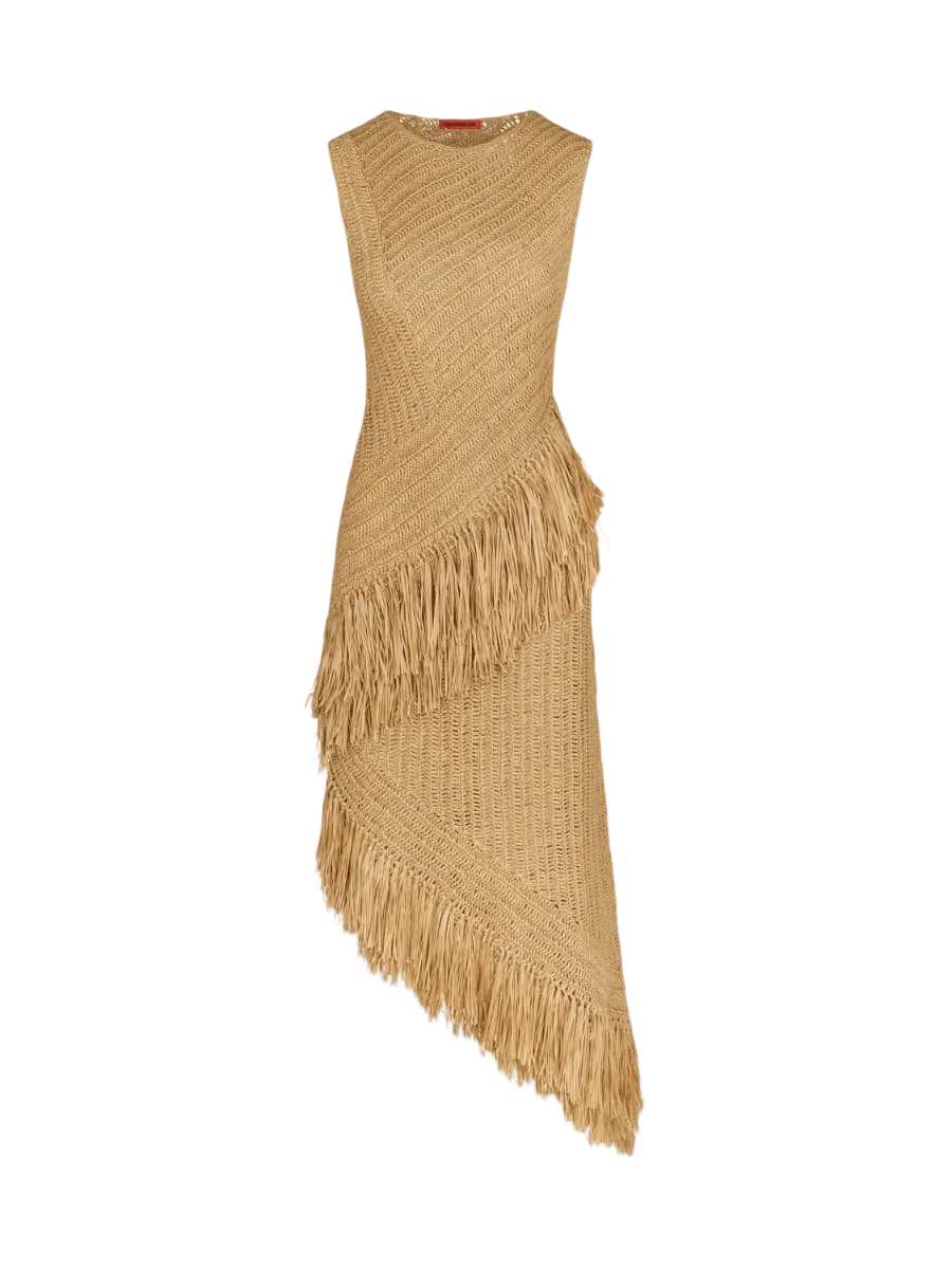 Beja Crochet Dress in Natural