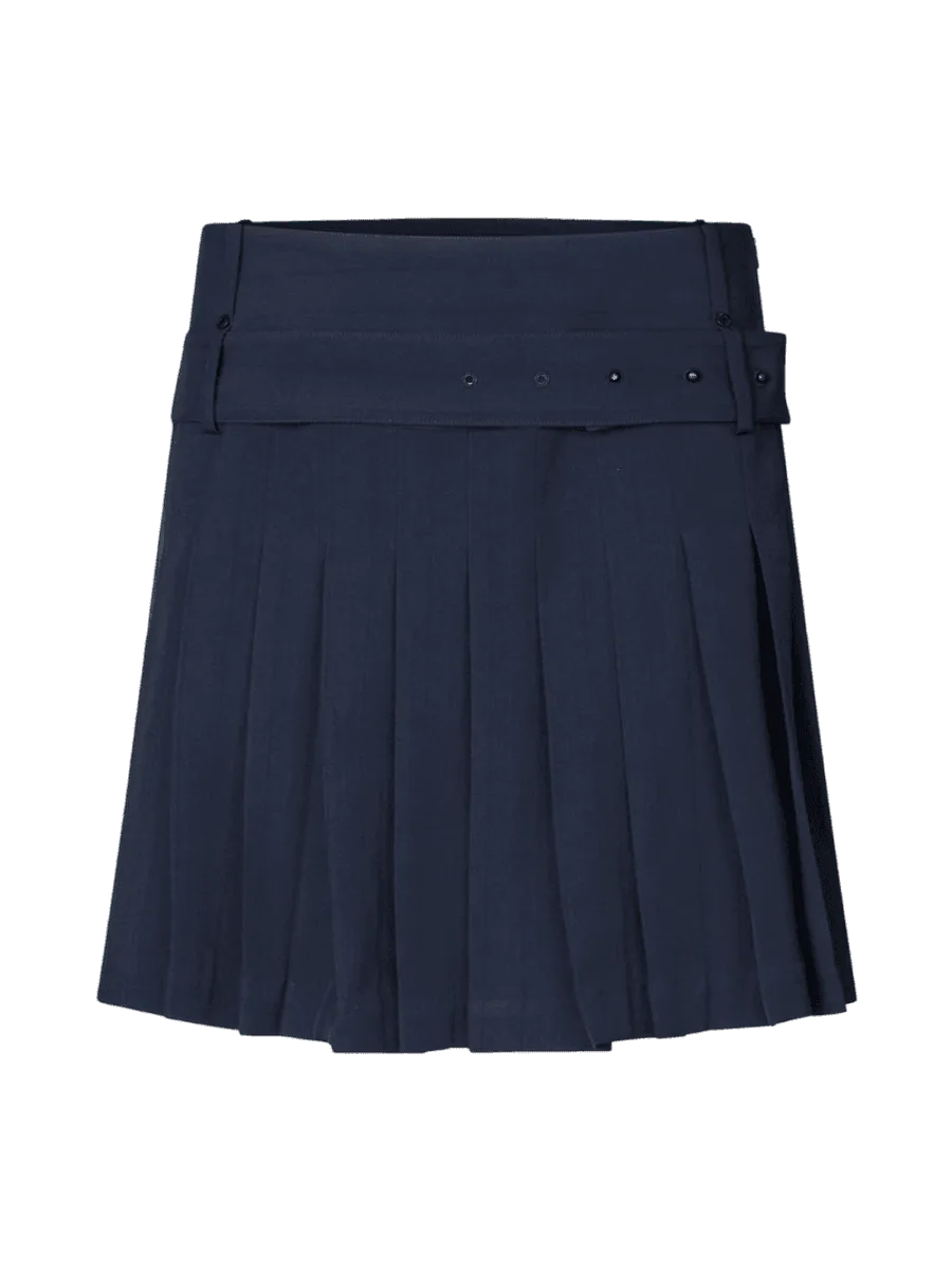Stine Goya Belted Pleated Skirt