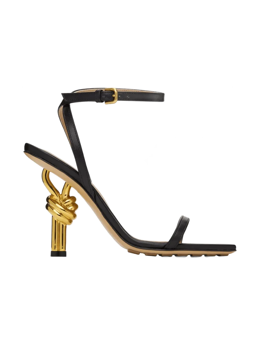 Bottega Veneta Black Knot Sandals