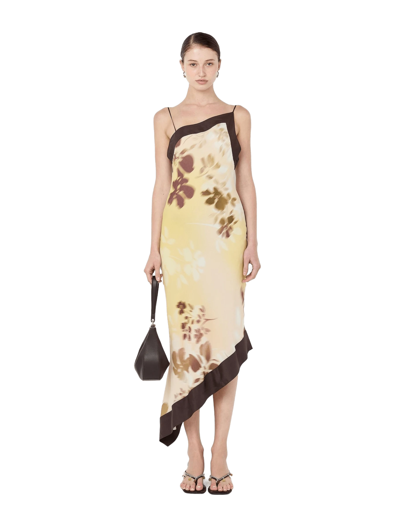 Bec + Bridge BLAISE ASYM MIDI DRESS - PALMERA FLORAL